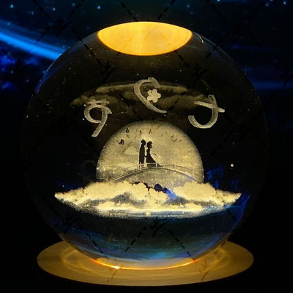 Shining Lunar Glass Orb