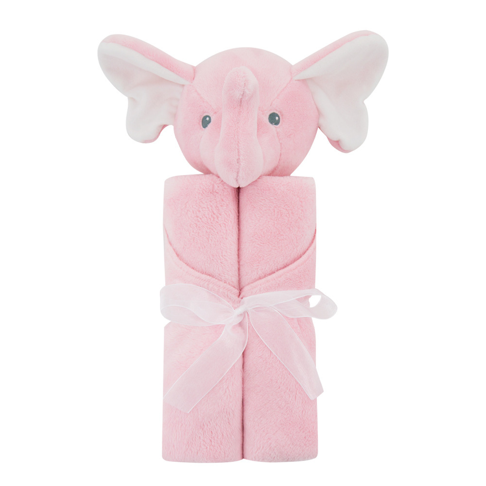 Soft Plush Baby Blanket with Cute Bunny