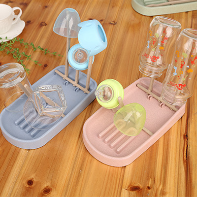 Baby Bottle Drying Rack with Storage Holders