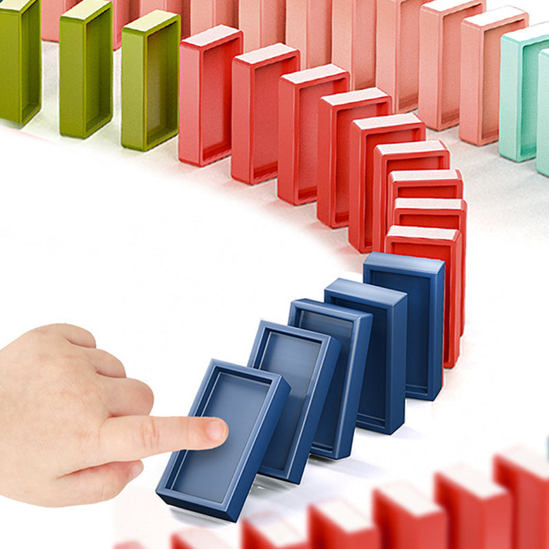 Colorful Wooden Domino Block Set