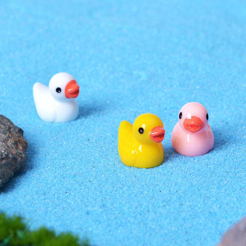 Cute Small Yellow Duck Figurine
