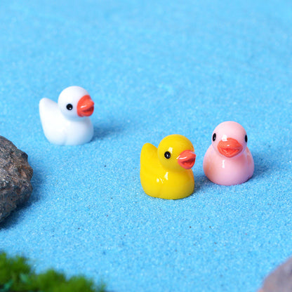 Cute Small Yellow Duck Figurine