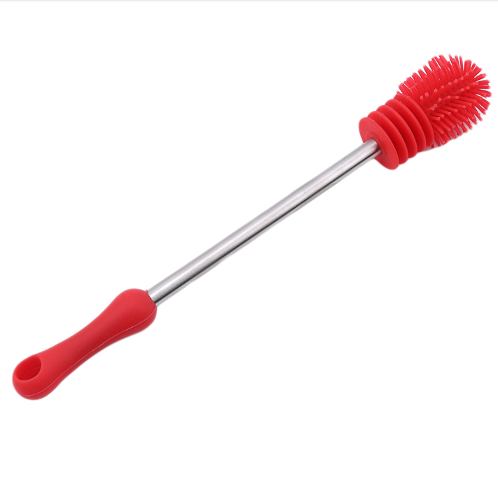Soft Bristle Baby Bottle Cleaning Brush with Replaceable Head