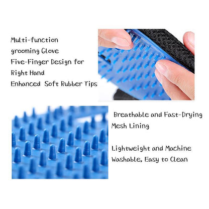 Gentle Pet Grooming Silicone Glove Brush