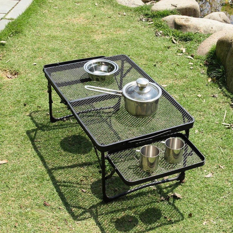 Compact Folding Outdoor BBQ Camp Table