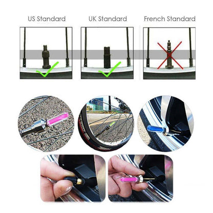 Bright Car Wheel LED Valve Stem Caps (2 Pack)