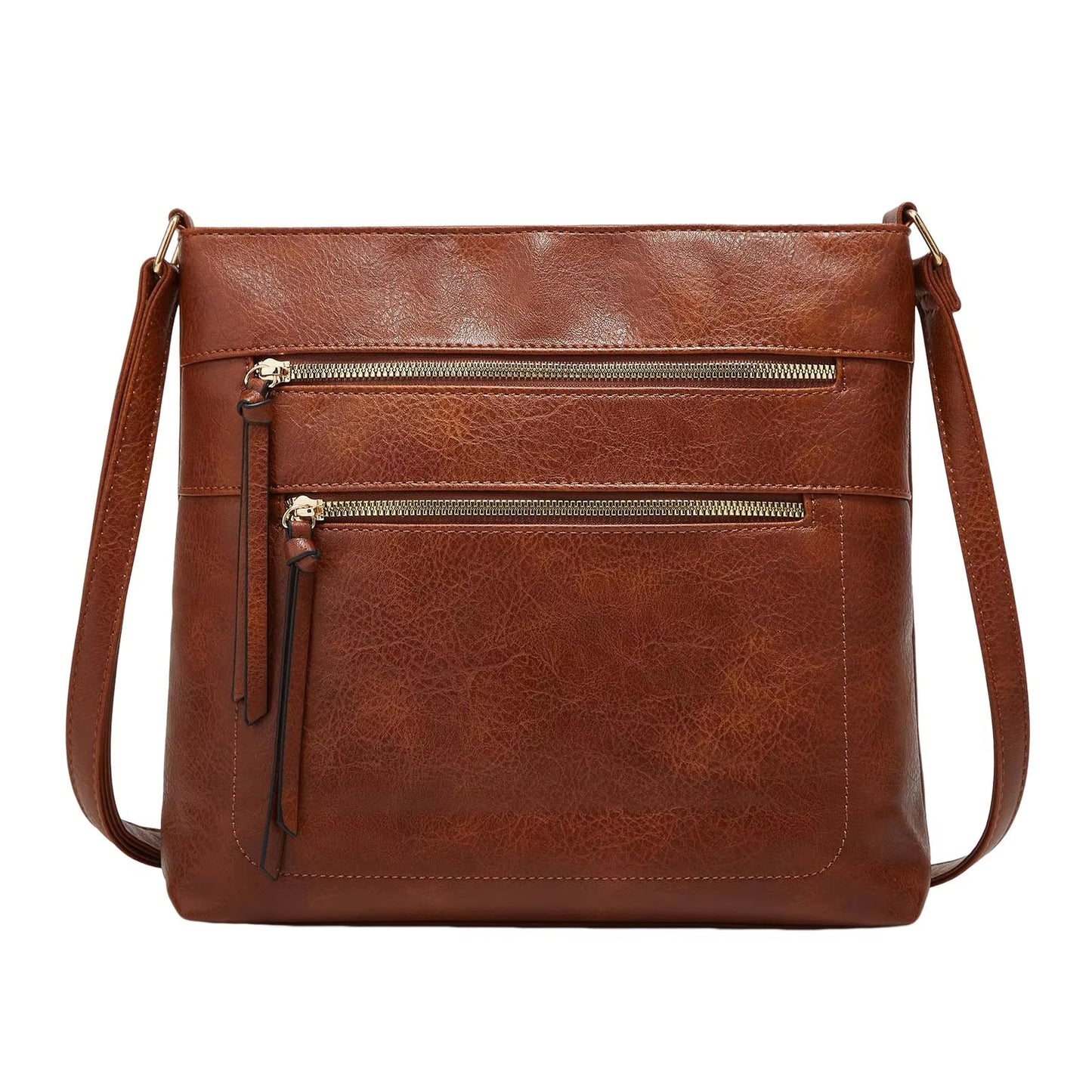 Chic Real Leather Small Crossbody Handbag