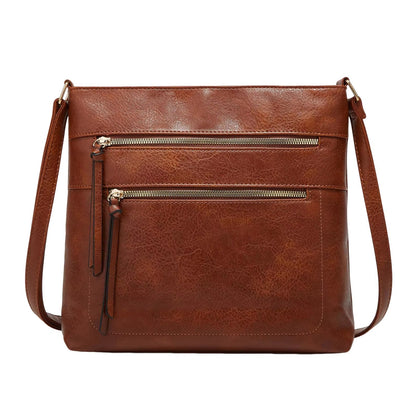 Chic Real Leather Small Crossbody Handbag
