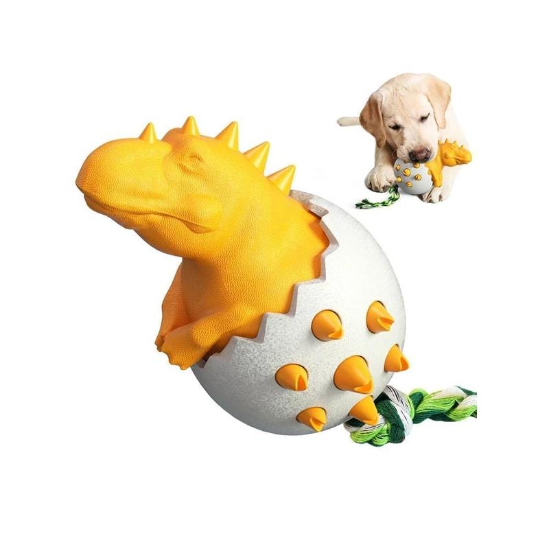 Fun Dino Shaped Dog Chew Toy