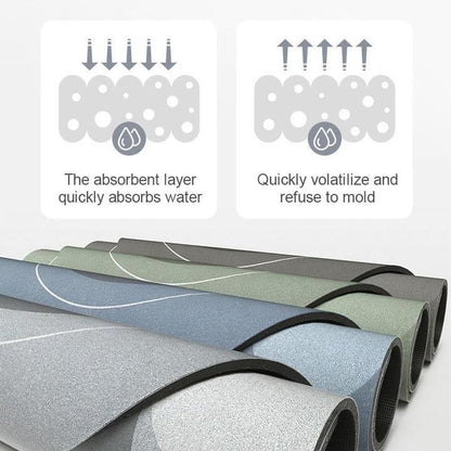 Luxury Bathroom Mat, Ultra Absorbent, Fast Drying Floor Mat - Fesara
