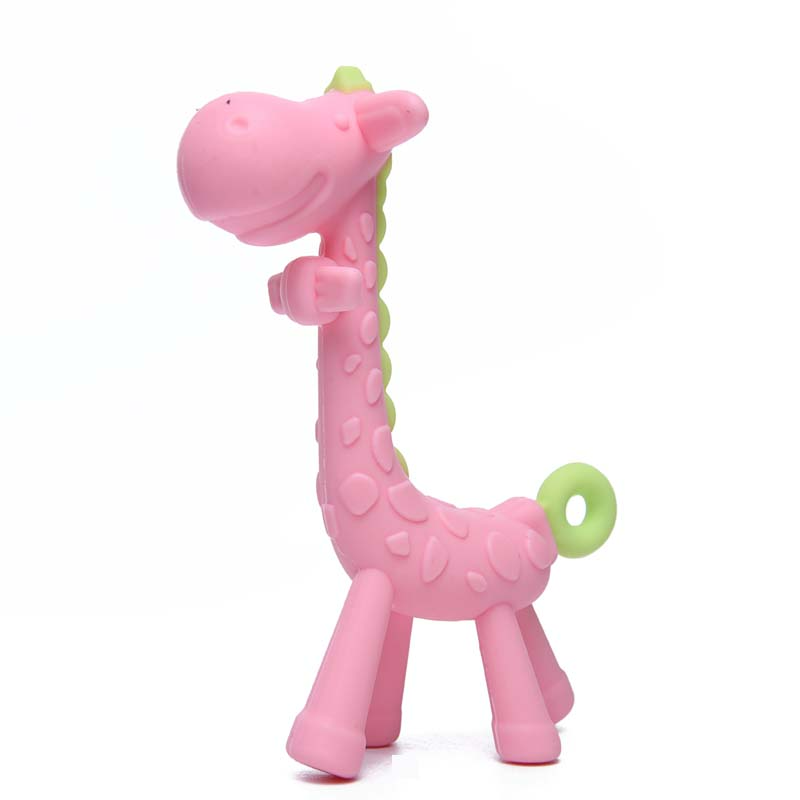 Soft Silicone Baby Teether Toy Giraffe - Fesara