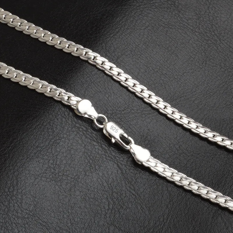Beautiful Silver Chain Necklace for Ladies Luxury Gift