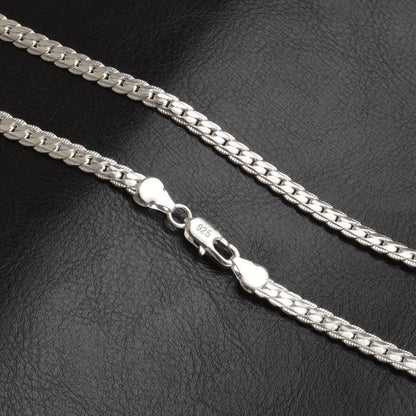 Beautiful Silver Chain Necklace for Ladies Luxury Gift