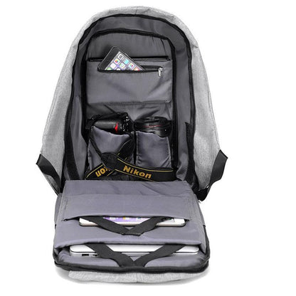 Secure Travel Backpack with USB Charger