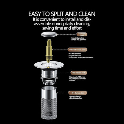 Easy Clean Sink Hair Filter Strainer