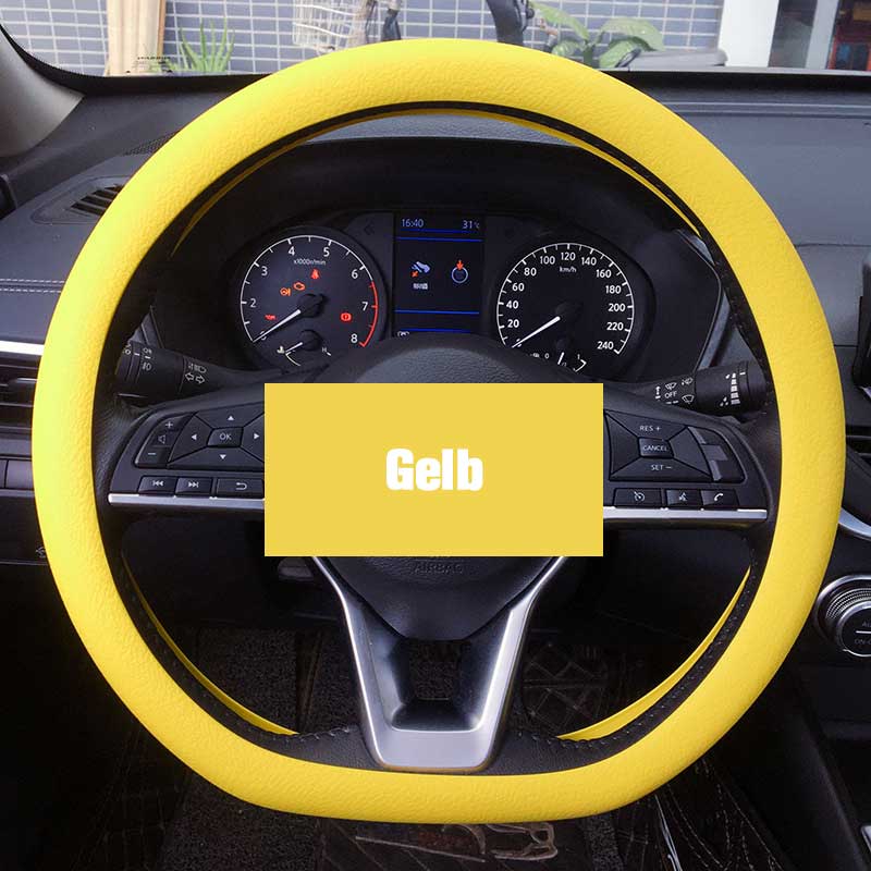 Premium Leather Car Steering Wheel Cover