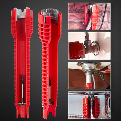 Heavy Duty 8-in-1 Basin Pipe Wrench Tool