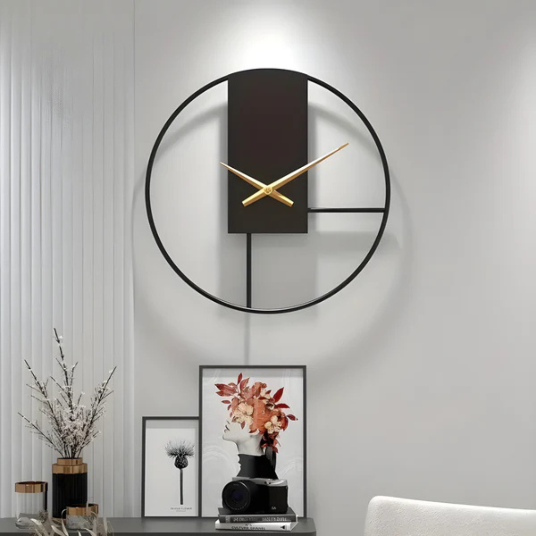 Simple Quiet Wall Clock - Elegant Big Round Clock