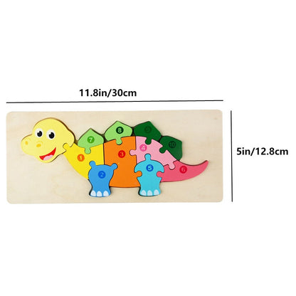Fun Learning Wooden Toddler Puzzle Toy