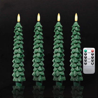 Rustic Forest LED Candle Set