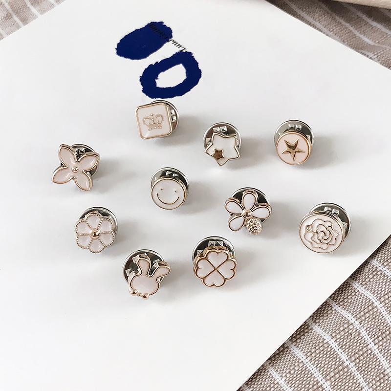 Secure Pin Brooches Set of 10