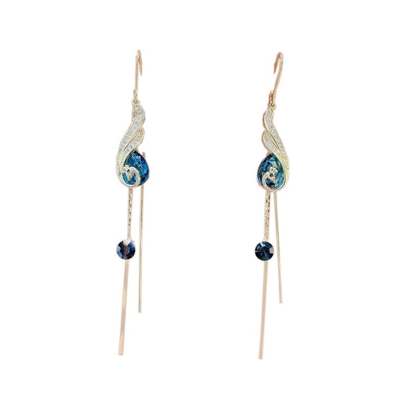 Colorful Bird Drop Earrings