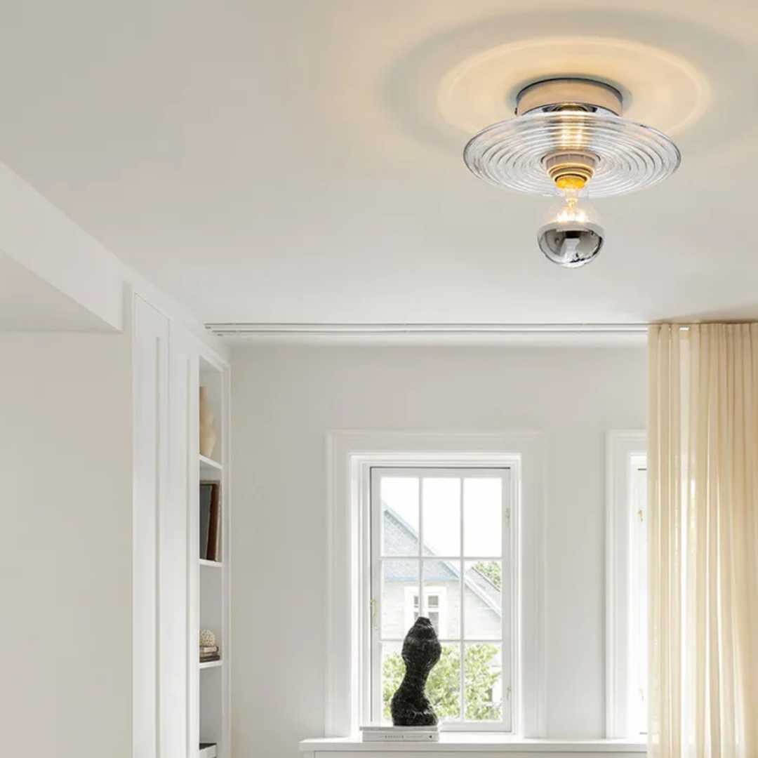 Retro Style Glass Sconce Lamp