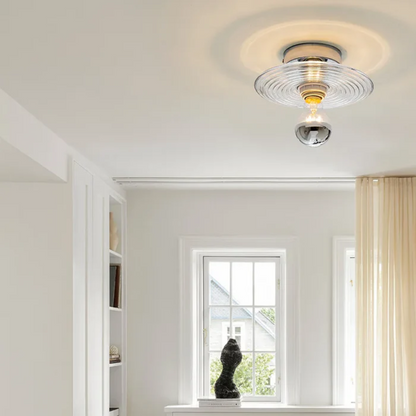 Retro Style Glass Sconce Lamp