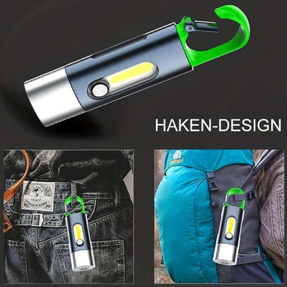 Compact Rechargeable LED Flashlight for Camping