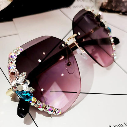 Classic Round Frameless Crystal Shades