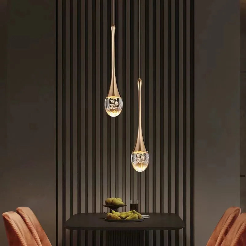 Stylish Glass Pendant Light with Soft Warm Glow