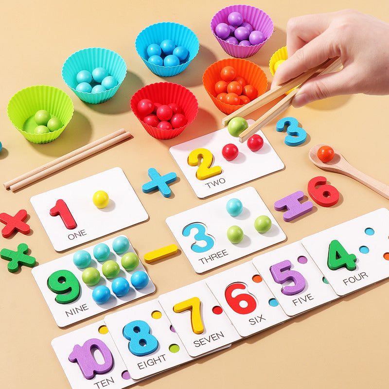 Educational Wooden Bead Sorter Toy