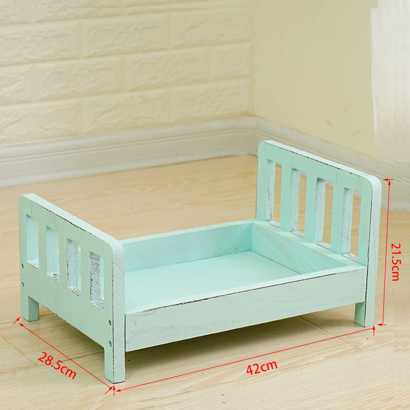 Rustic Wood Baby Photo Prop Bed