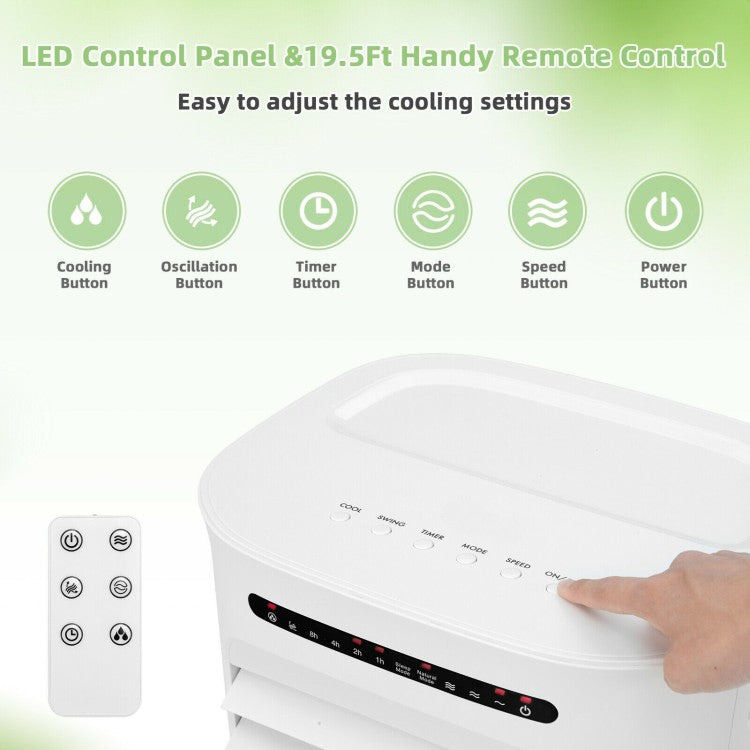 Compact Portable Air Cooler with Timer and 3 Speeds