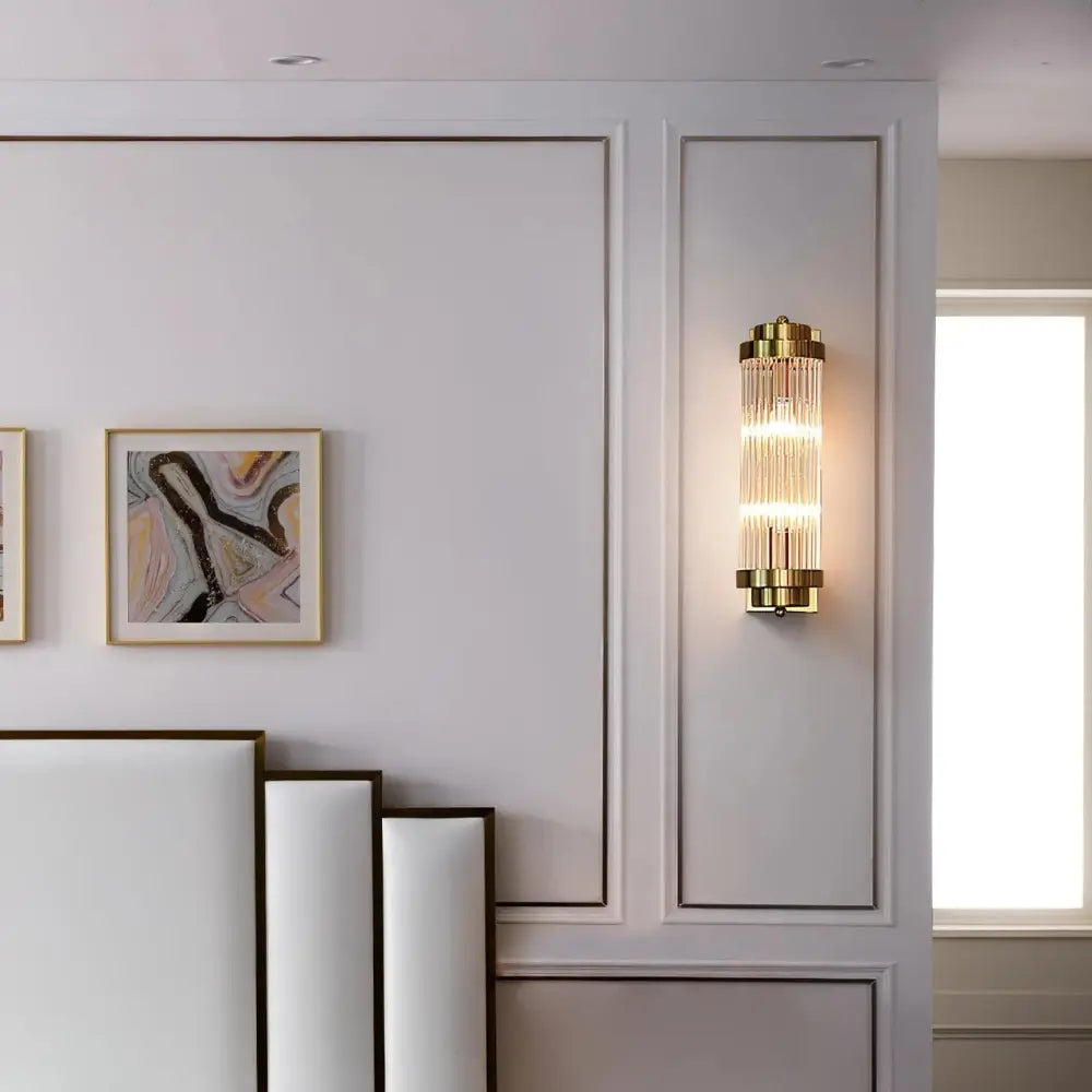Sleek Glass LED Wall Lamp