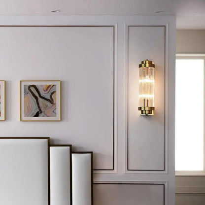 Sleek Glass LED Wall Lamp