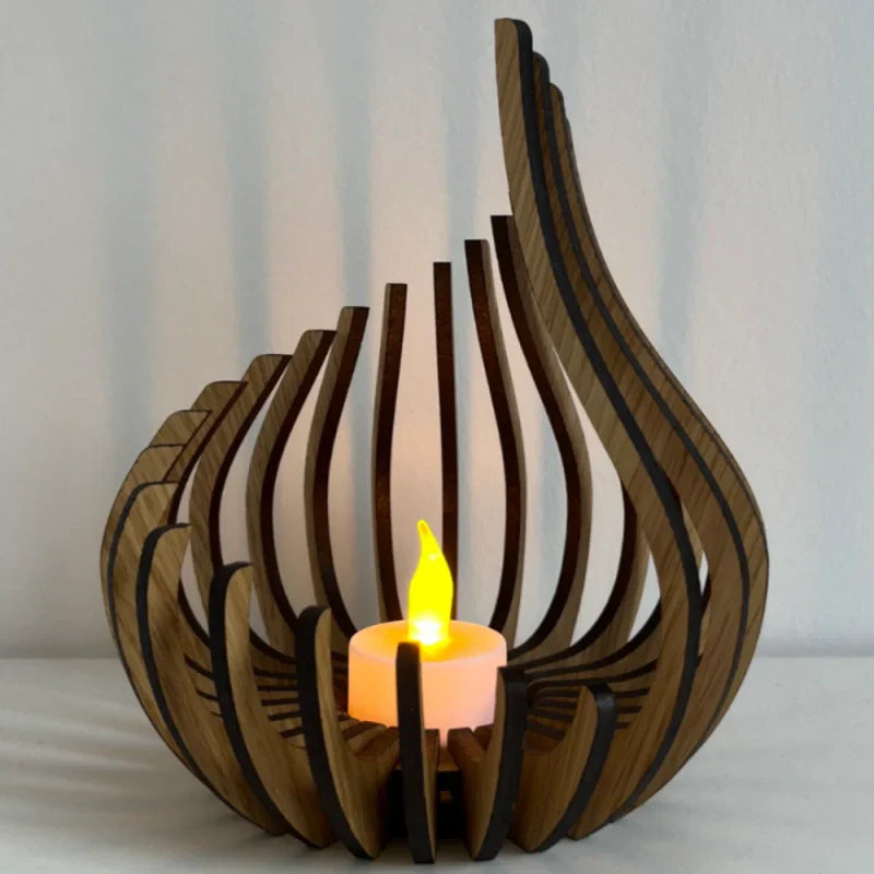Sparkling Glass Tea Light Holder
