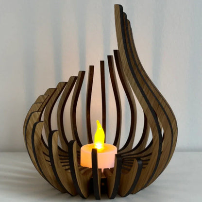 Sparkling Glass Tea Light Holder