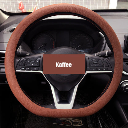 Premium Leather Car Steering Wheel Cover