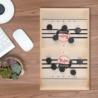Fun Wooden Hockey Table Game for Family and Friends - Fesara