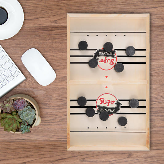 Fun Wooden Hockey Table Game for Family and Friends - Fesara