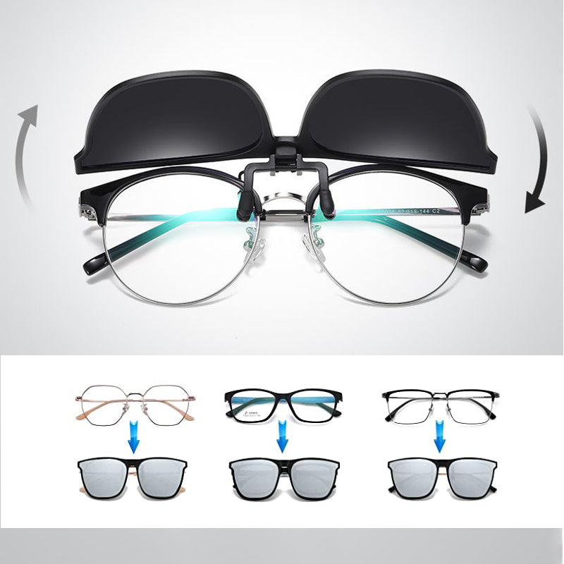 Trendy Clip On Sunglasses For Glasses