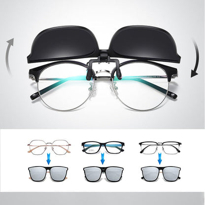 Trendy Clip On Sunglasses For Glasses