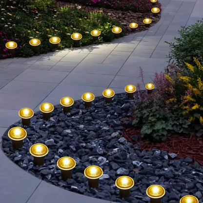 Bright Solar Powered Garden Pathway Lights
