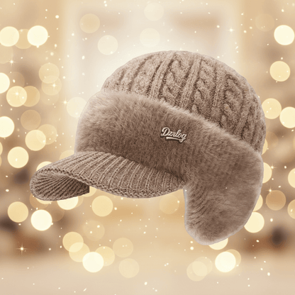 Warm Insulated Beanie Hat for Cold Weather