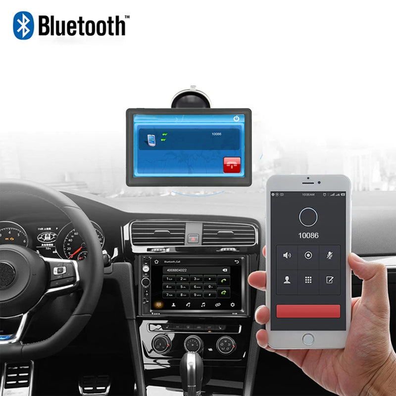 Easy Use 7 Inch GPS Navigator with Free Lifetime Maps