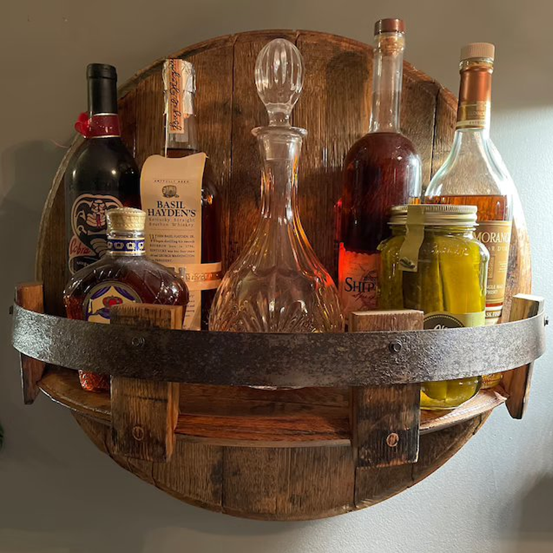 Luxury Oak Whiskey Barrel Decanter