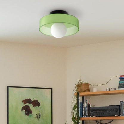Stylish Round Glass Light Fixture