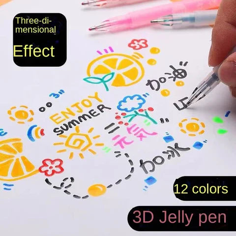 Vibrant Gel Pen Set for Artistic Designs