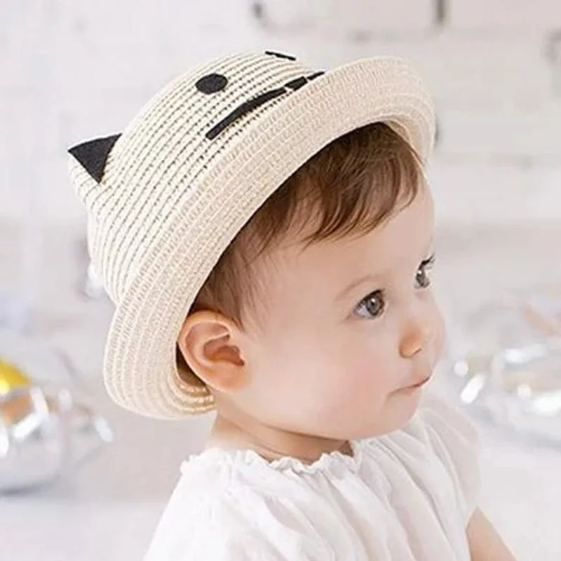 Cute Baby Sun Hat with Kitty Ears